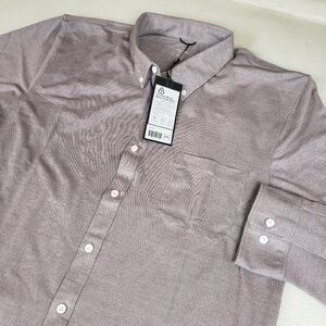 NWT Western Rise Men's 2XL Slim Fit Limitless Merino Wool Blend Shirt Burgundy